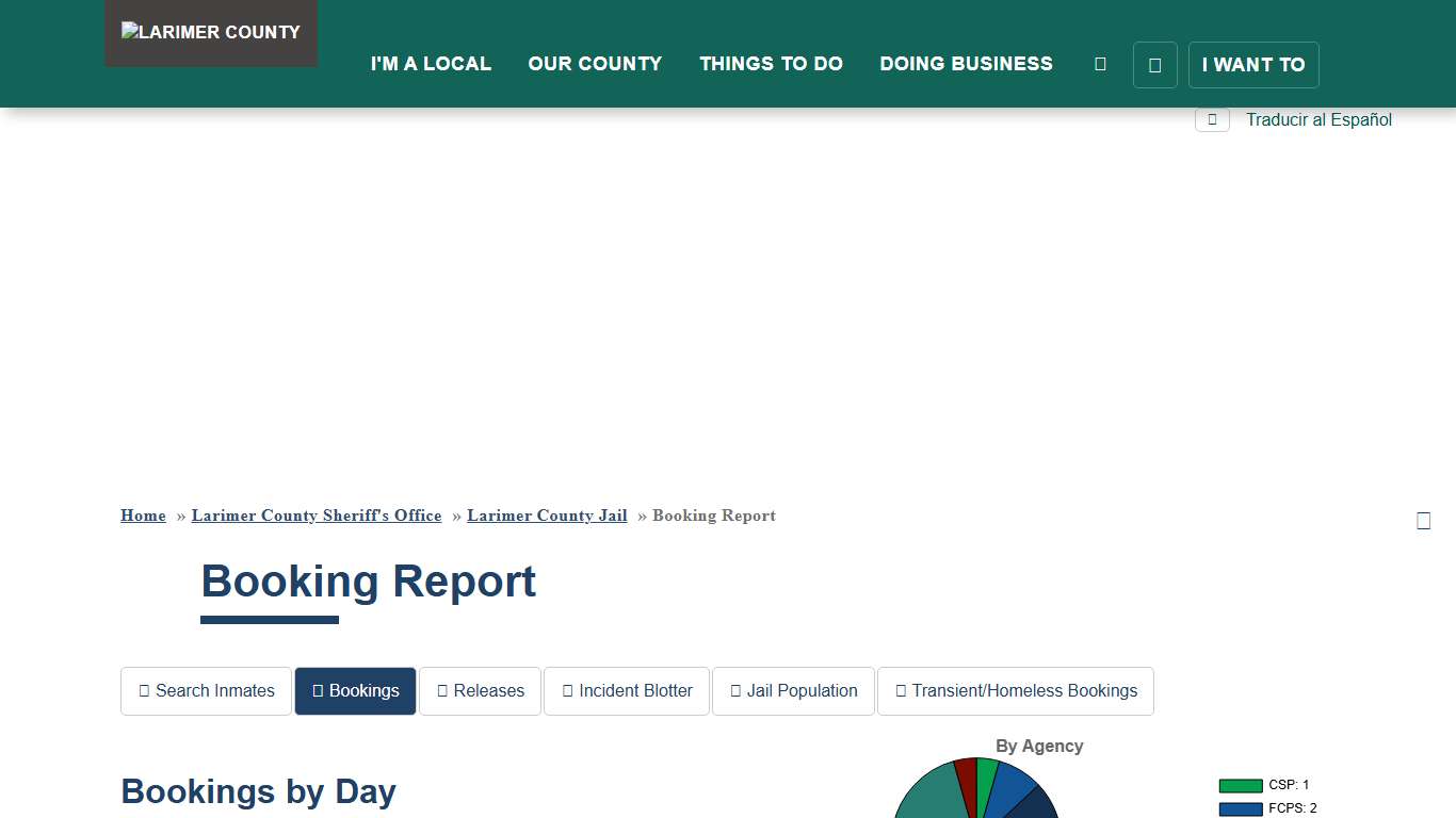 Booking Report | Larimer County